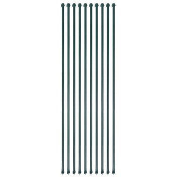 Trädgårdspinnar, 10 st, 1,5 m, metall, gröna