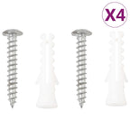 Riippukorikiinnikkeet kukkaruukuilla 4 kpl musta teräs