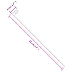 Puutarhan kasvituet 20 kpl vihreä 61 cm teräs