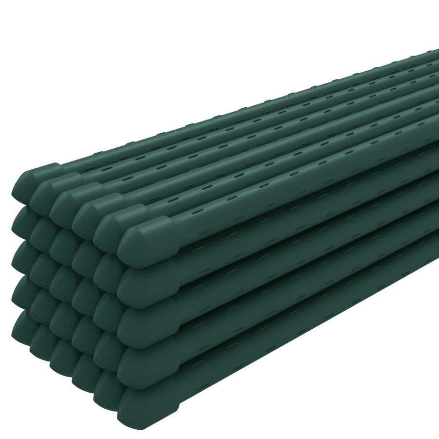 Växtstöd, 30 st, gröna, 150 cm, stål