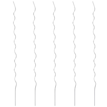 Växtstöd, 5 st, spiral, 110 cm, galvaniserat stål