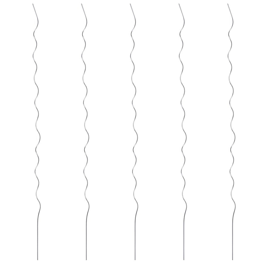 Växtstöd, 5 st, spiral, 110 cm, galvaniserat stål