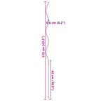 Kasvituet 5 kpl spiraali 110 cm Galvanoitu teräs