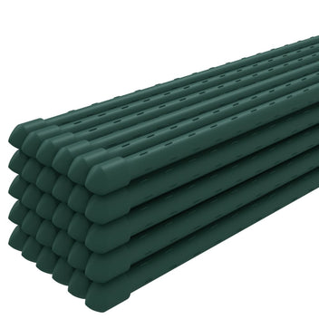 Stöd för trädgårdsväxter, 30 st, gröna, 90 cm, stål
