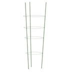 Puutarhan kasvituet 4 rengasta 5 kpl vihreä 90 cm teräs