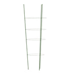 Puutarhan kasvituet 4 rengasta 5 kpl vihreä 90 cm teräs