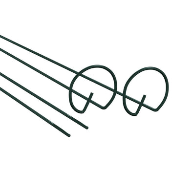 Stöd för trädgårdsväxter, 20 st, gröna, 91 cm, stål