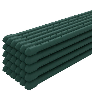 Stöd för trädgårdsväxter, 30 st, gröna, 60 cm, stål