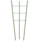 Puutarhan kasvituet 3 rengasta 5 kpl vihreä 60 cm teräs