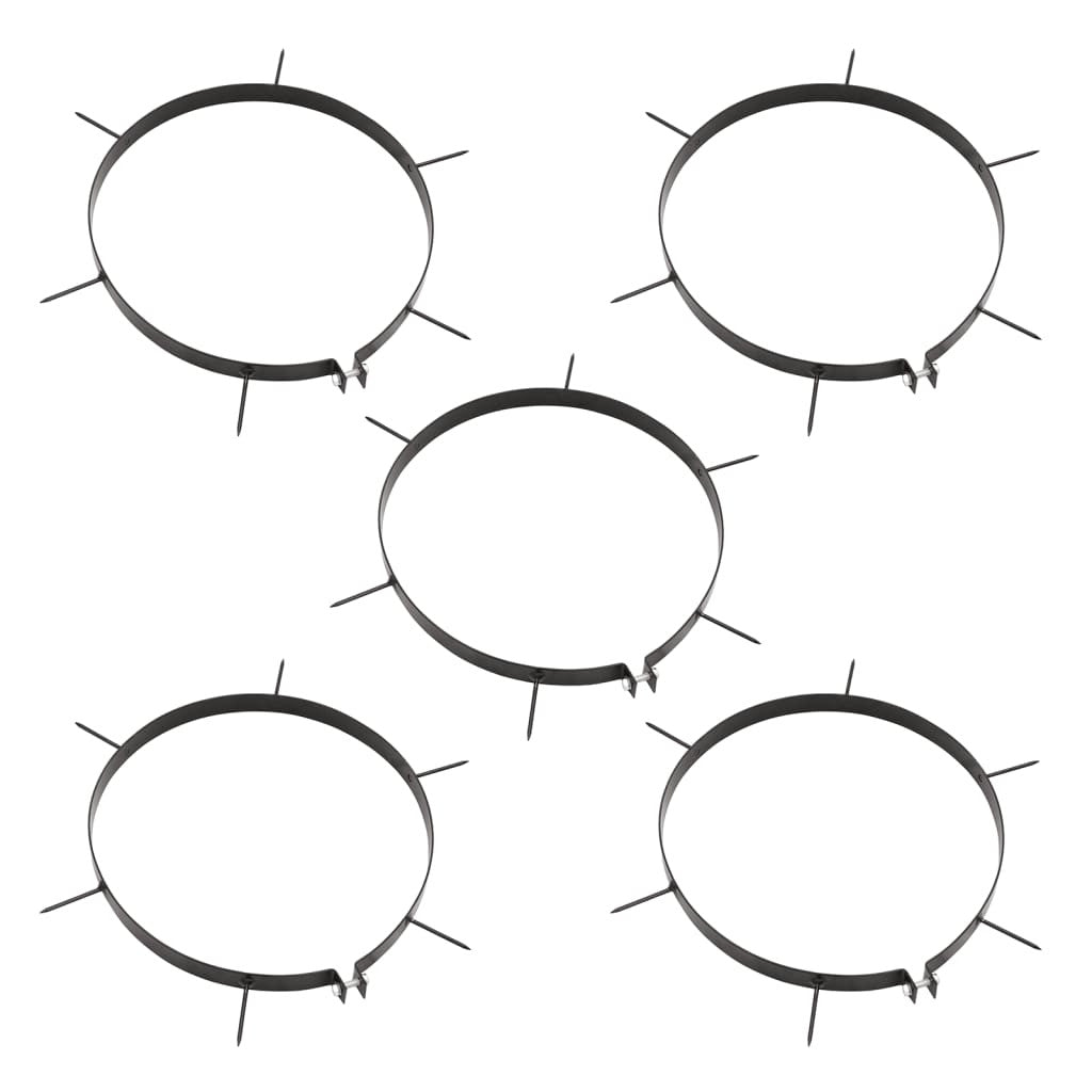 Nurmikkojyrä ilmauspannoilla musta 63 l rauta ja teräs