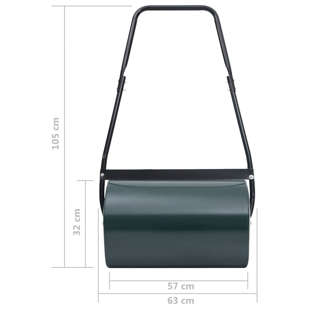 Gräsmatta, grön och svart, 63 cm, 50 l