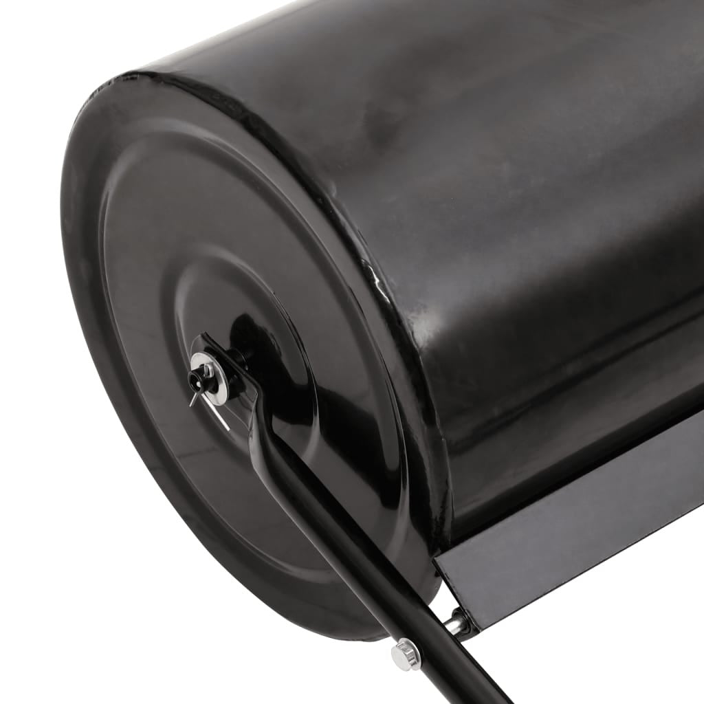 Nurmikkojyrä ilmauspannoilla musta 63 l rauta