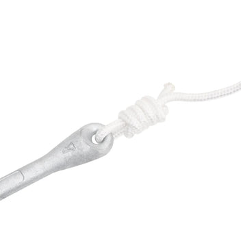 Fällbar ankare med rep, silver, 1,5 kg, smidesjärn