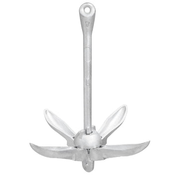 Fällbart ankare, silver, 3,2 kg, smidesjärn