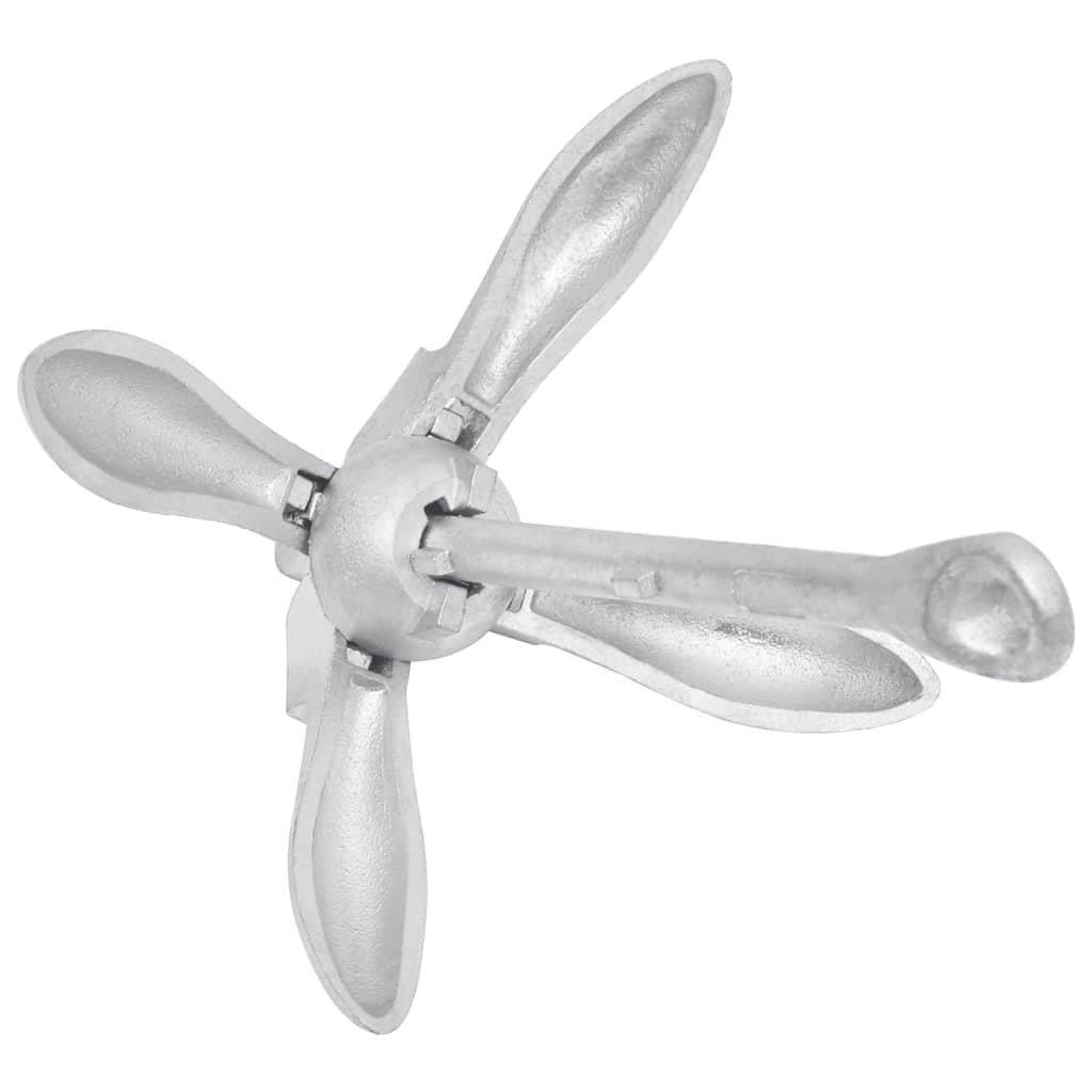 Fällbart ankare, silver, 3,2 kg, smidesjärn