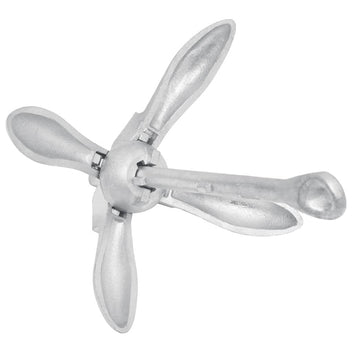 Fällbart ankare, silver, 3,2 kg, smidesjärn