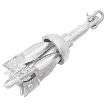 Fällbart ankare, silver, 0,7 kg, varmförzinkat gjutjärn