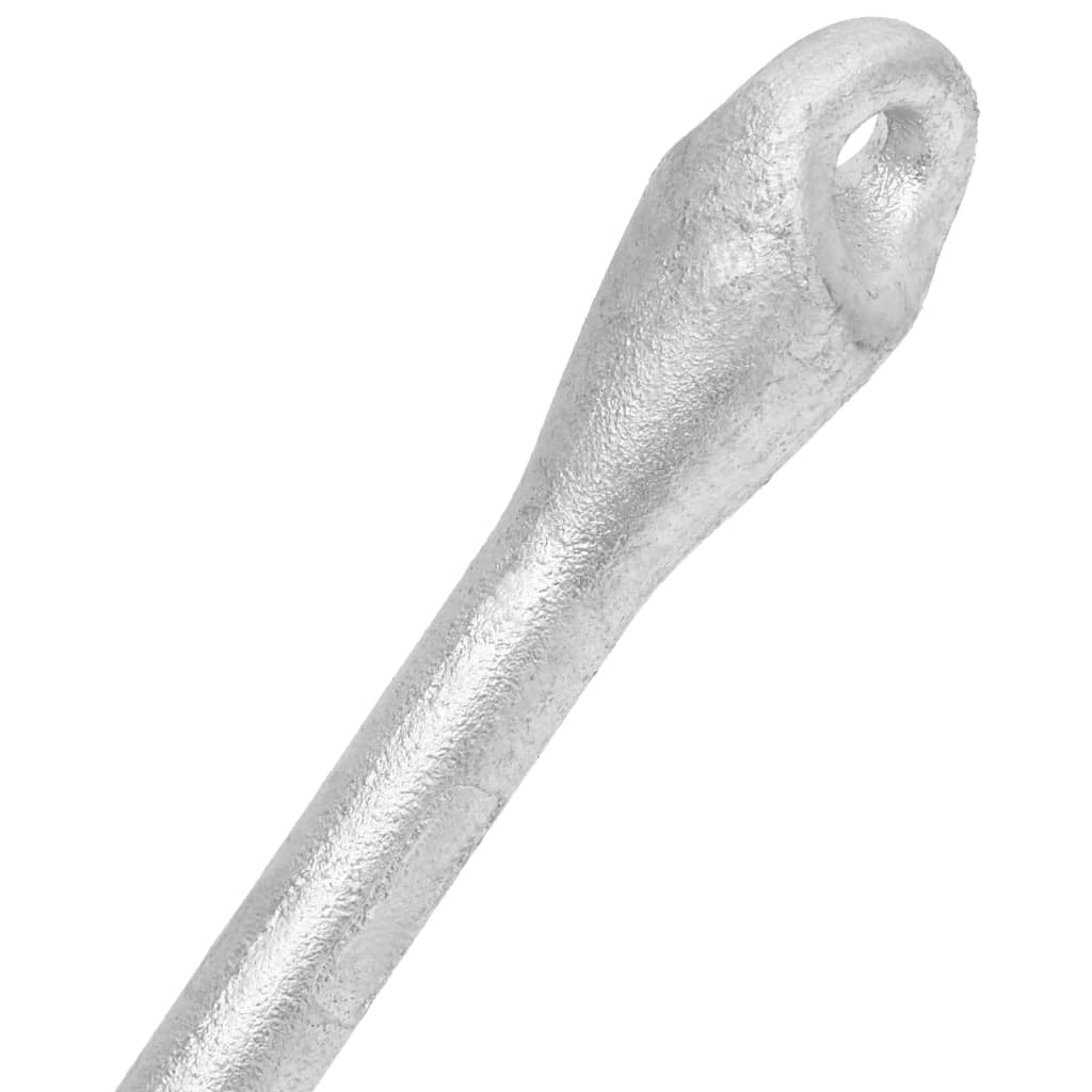 Hopfällbart ankare, silver, 4 kg, varmförzinkat gjutjärn
