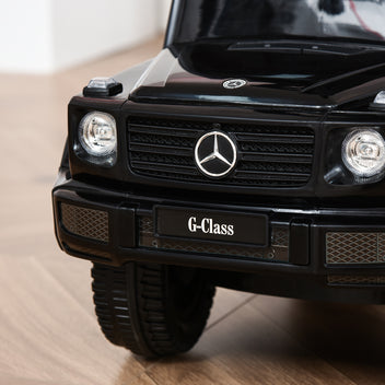 Lasten potkuauto työntötangolla Mercedes-Benz G350, 3-in-1, 12–36 kk, musta