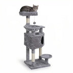 Pohjolan Lemmikkitarvike Kissan kiipeily-/raapimispuu 117cm, Vaalean Harmaa