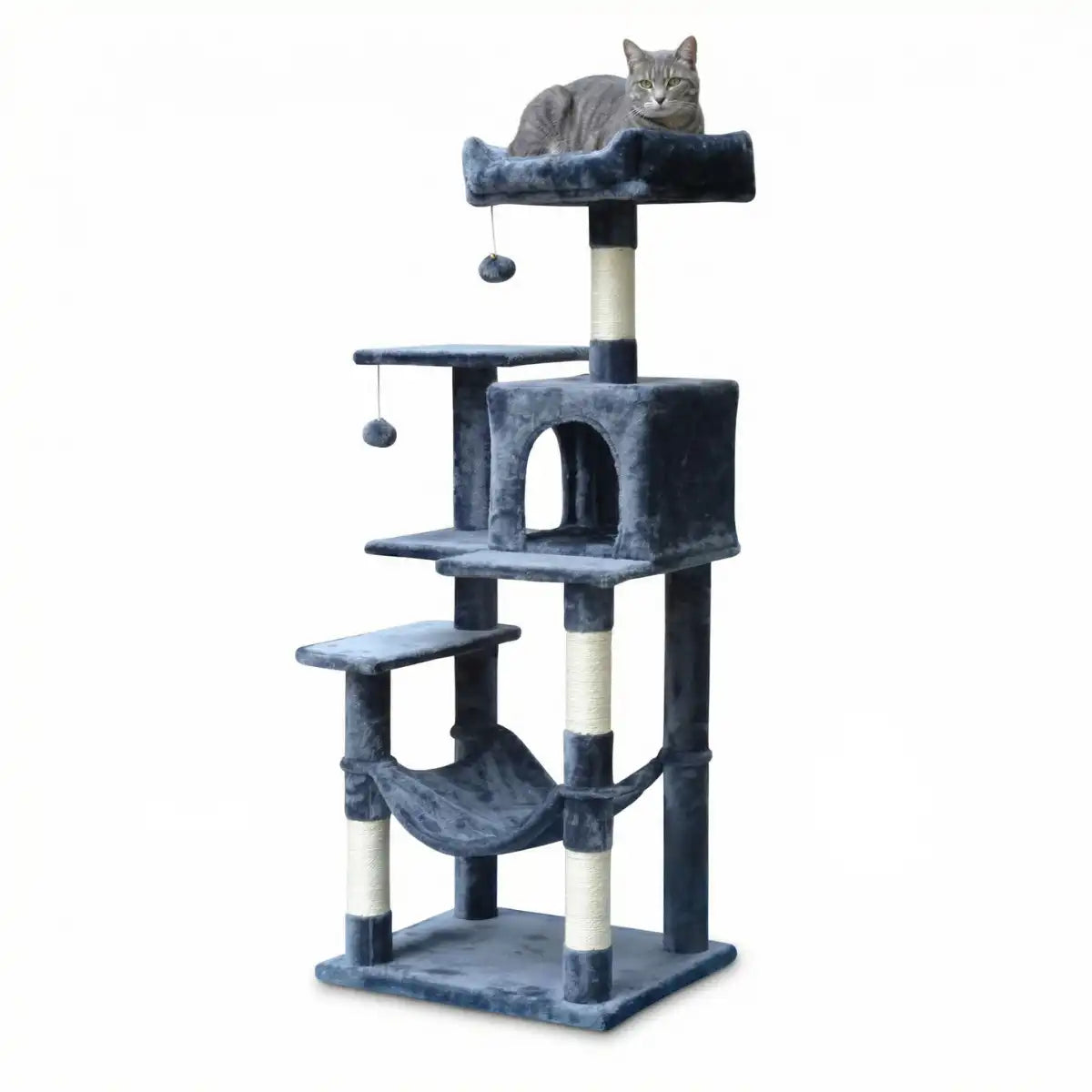 NordDjur Kattklätter-/klösstång 143 cm, mörkgrå