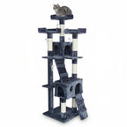 Pohjolan Lemmikkitarvike Kissan kiipeily-/raapimispuu 170 cm, Tumman Harmaa