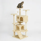 Pohjolan Lemmikkitarvike Kissan kiipeily-/raapimapuu 139 cm, Beige