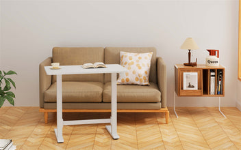 Säätöpöytä kaasujousella 120 x 60 cm – 70–115 cm, johdoton, 20 kg