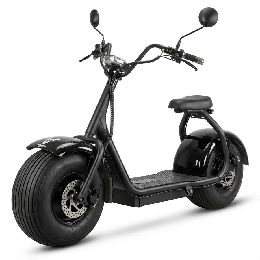 Sähköskootteri 1000 W 25 km/h – 60V 12Ah, jopa 40 km, musta