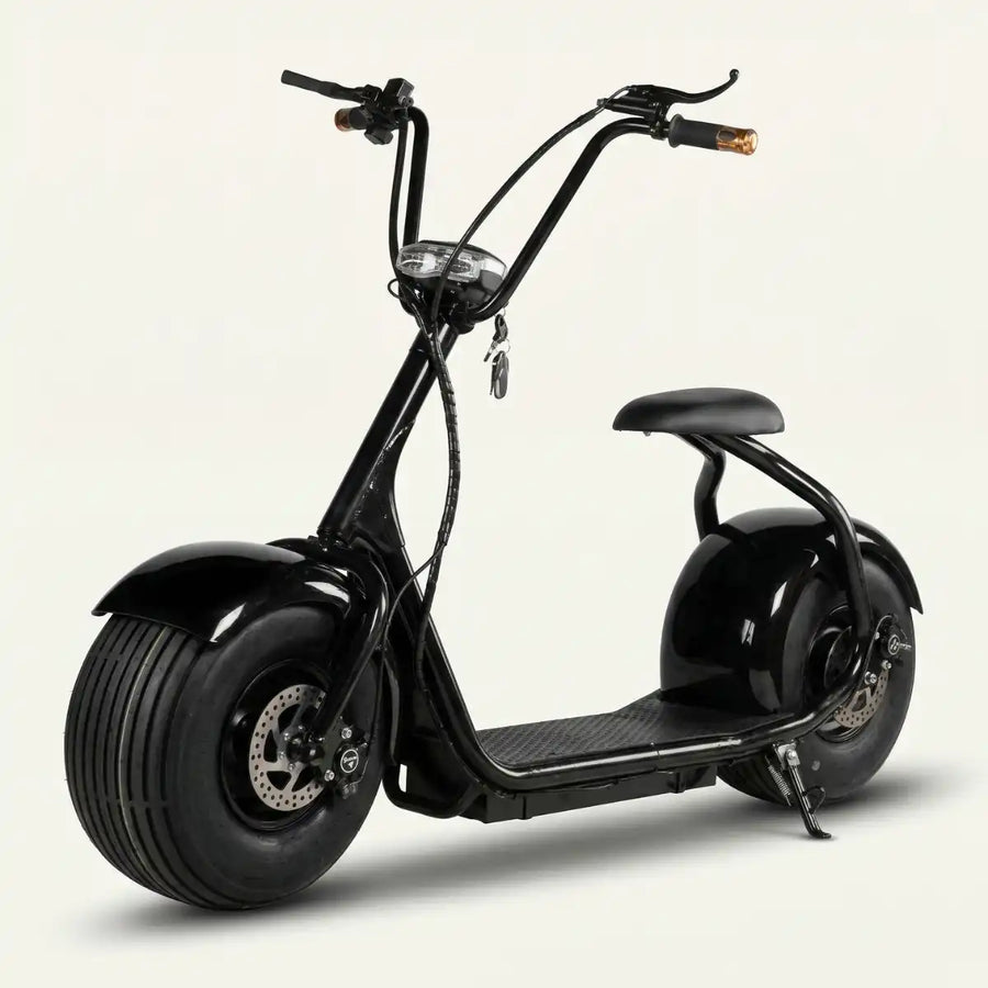 Sähköskootteri 1000W 25 km/h – 60V20Ah litiumakku, FAT-renkaat, toimintasäde 50–60 km