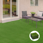 Tekonurmilaatat, 10 kpl, 30 x 30 cm, nukka 25 mm, vihreä (6 500 kuitua/m²)