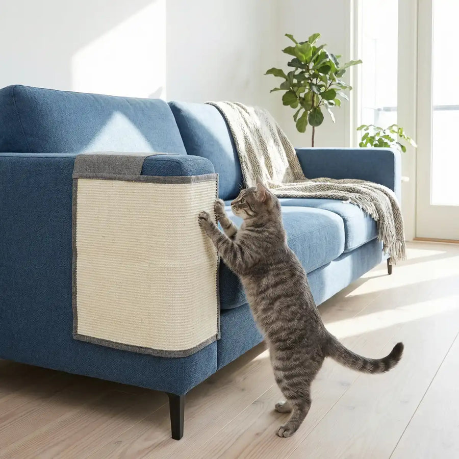 Sohvan raapimissuoja 70 x 50 cm – helppo asennus, kaksivärinen, harmaa