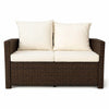 Lund & Leaf 2-sitsig soffa i konstrotting 120 cm EMMI, brun/beige