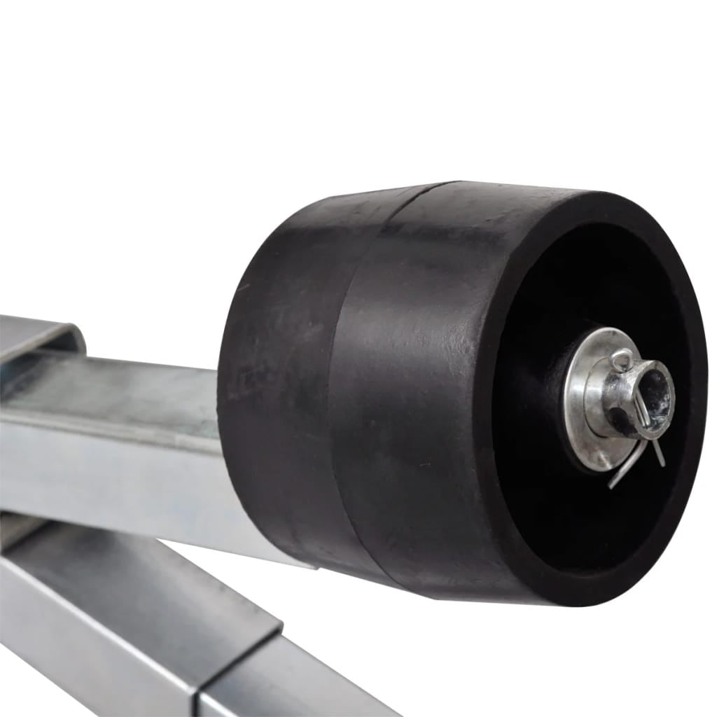 Venetrailerin pohjatuki kölirullilla