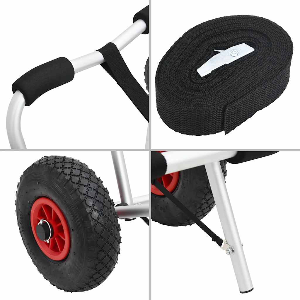 Hopfällbar kajakvagn 45 kg aluminium