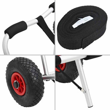 Hopfällbar kajakvagn 45 kg aluminium
