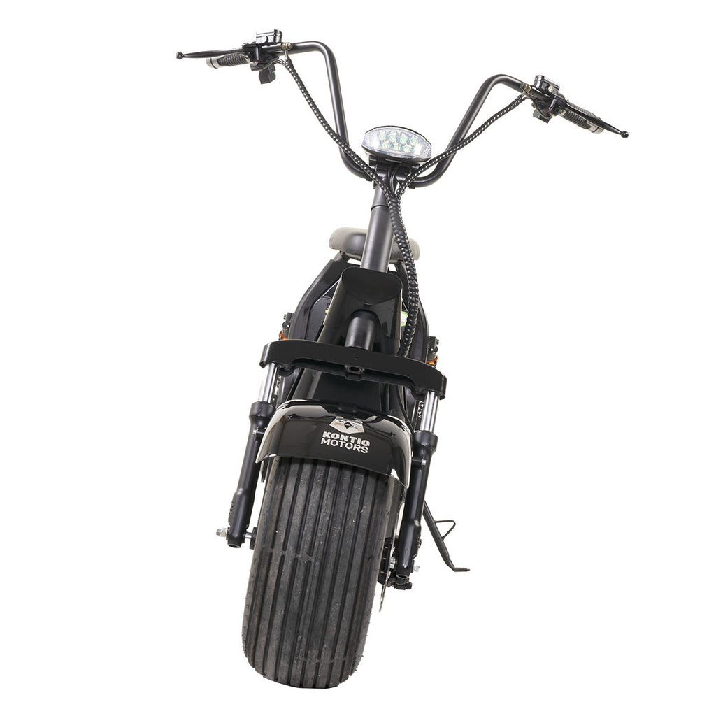 Kontio Kruiser Long Range Single 1000W, Kaksi 0,7kWh Lithium Akkua, Musta