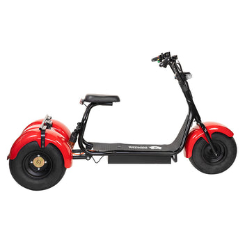 Kontio Kruiser Trike 1000W, 0,7kWh litiumbatteri, röd
