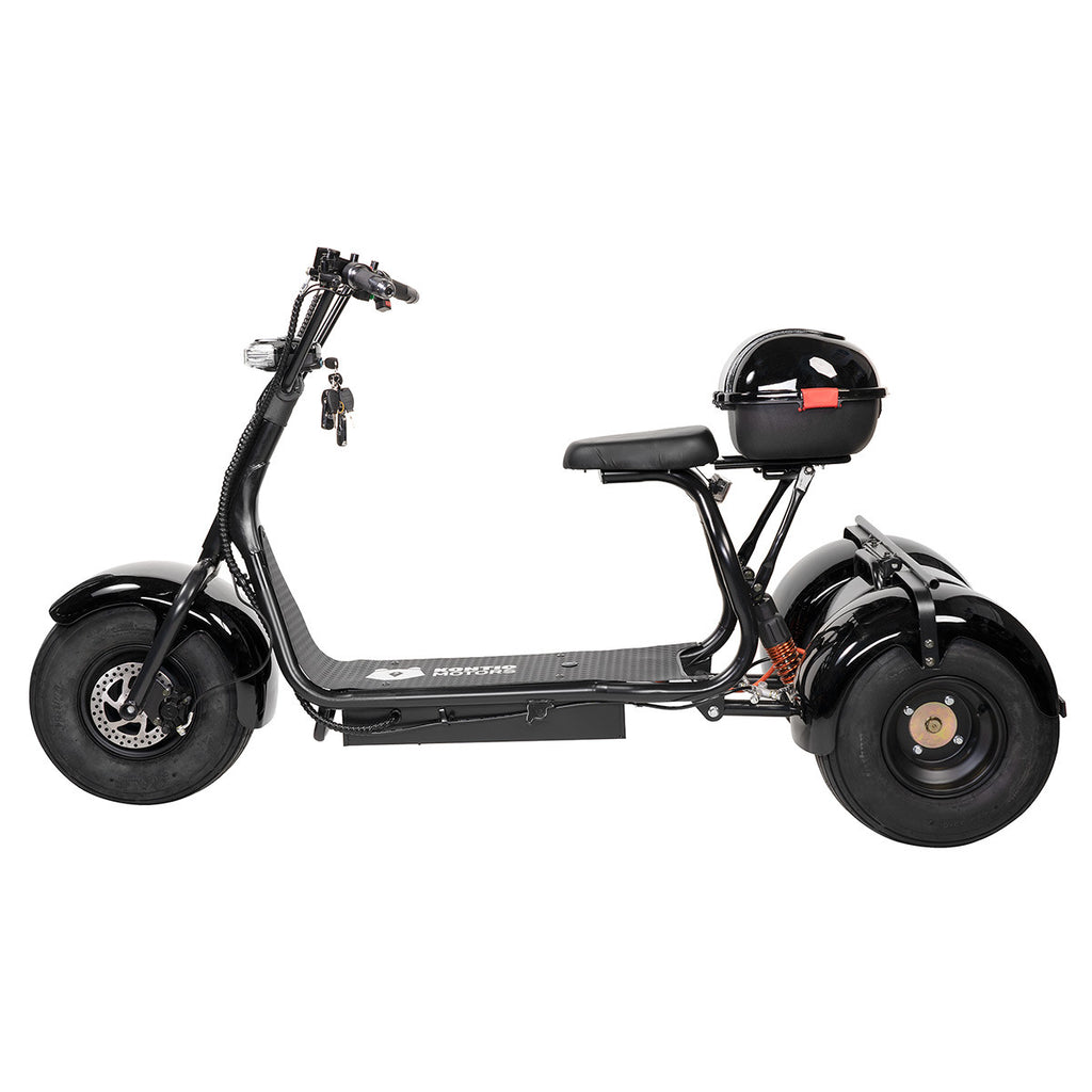 Kontio Kruiser Trike 1000W, 0,7kWh Lithium Akku, Musta