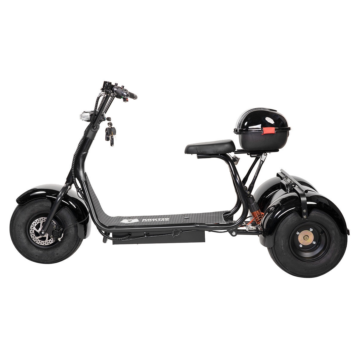 Kontio Kruiser Trike 1000W, 0,7kWh Lithium Akku, Musta