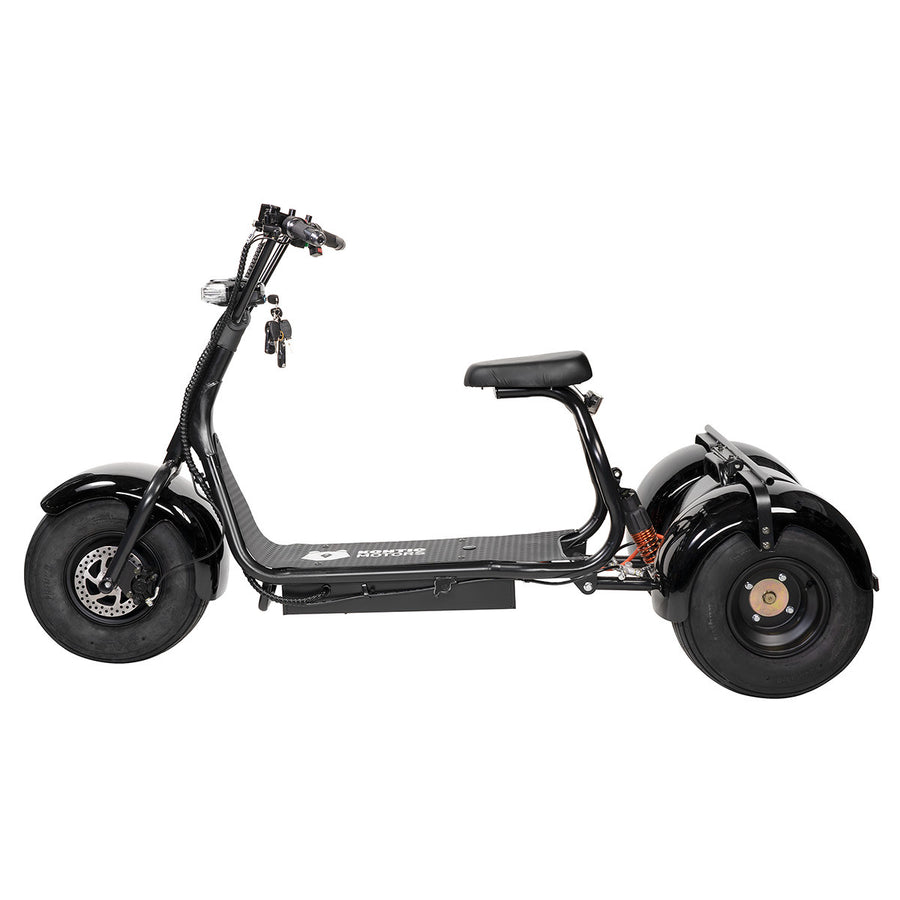 Kontio Kruiser Trike 1000W, 0,7kWh Lithium Akku, Musta