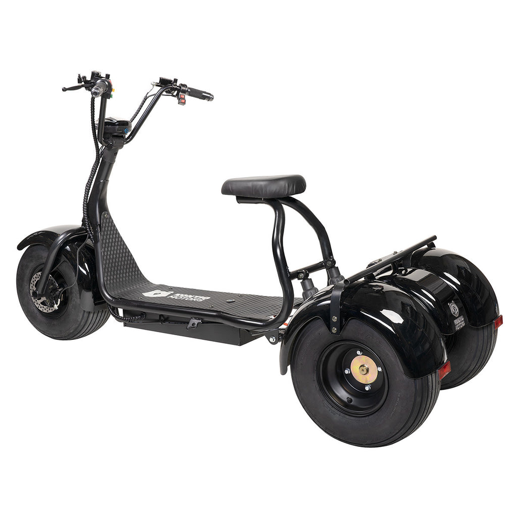 Kontio Kruiser Trike 1000W, 1,2kWh Lithium Akku, Musta