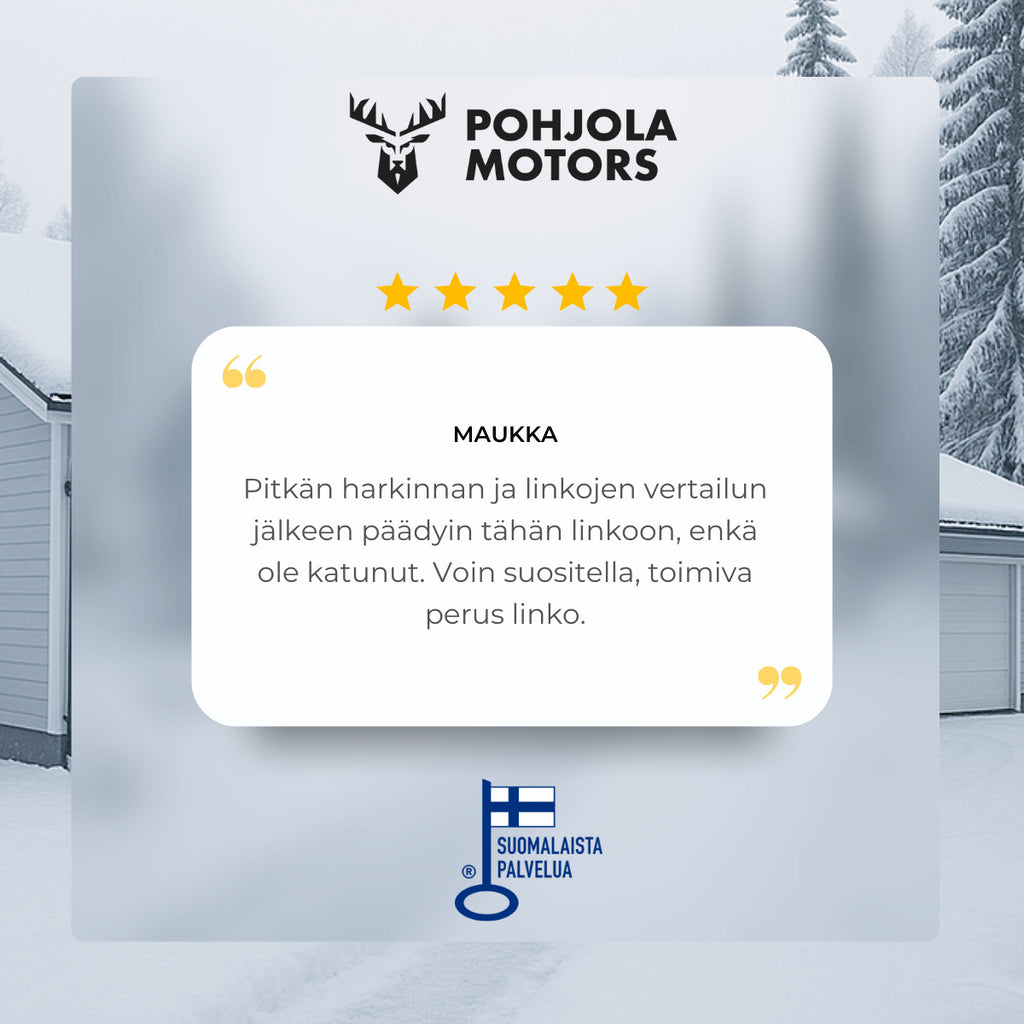 POHJOLA MOTORS Lumilinko telaveto 15HV / 11kW 420cc, Powersteering, sähköstartti, kaksivaiheinen