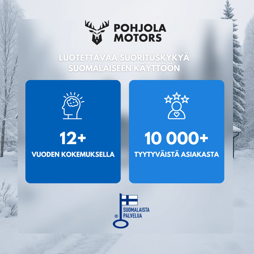 POHJOLA MOTORS Lumilinko 6HP / 4,8Kw, 212cc, Sähköstartti, Kaksivaiheinen