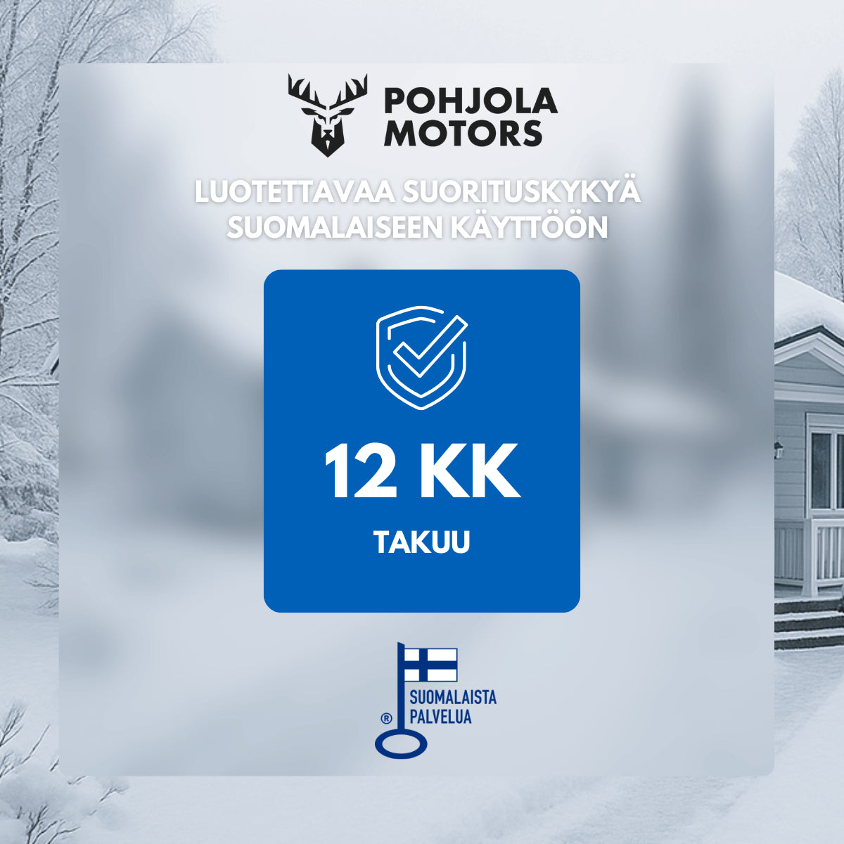 POHJOLA MOTORS 10HP Lumilinko telaveto, 7,8KW 375cc, Powersteering, sähköstartti, kaksivaiheinen