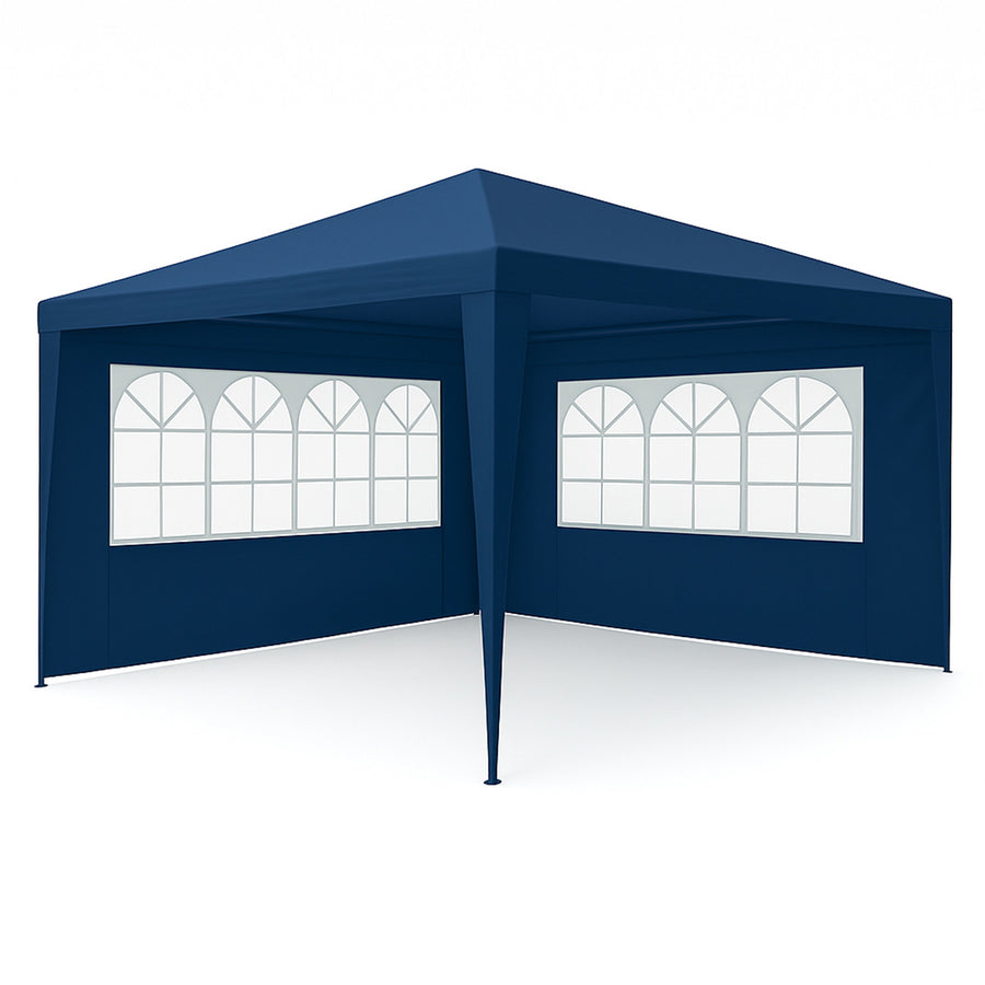 Lund & Leaf OUTLET! Festtält/paviljong med avtagbara sidor 3x4 m PE, blå
