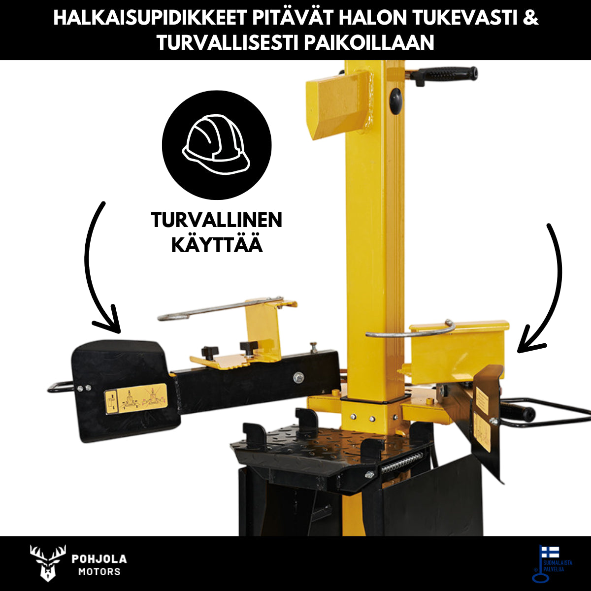 POHJOLA MOTORS Halkomakone / Klapikone 7T POWER, 230V, pystymallinen