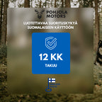 POHJOLA MOTORS 2025 kg / 4500 lbs Sähkövinssi Kaukosäätimellä, EXTRASTRONG 10m x 5,4mm Vaijeri