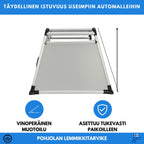 Alumiininen PREMIUM Koiran Kuljetushäkki 81 X 56 X 64 cm, Pyöristetyt Putket