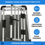 Alumiininen PREMIUM Koiran Kuljetushäkki 81 X 56 X 64 cm, Pyöristetyt Putket